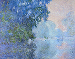 Claude Monet Morning on the Seine 02, 1896 oil painting reproduction