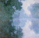 Claude Monet Morning on the Seine near Giverny, the Fog, 1897 oil painting reproduction