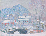 Claude Monet Norway, Sandviken Village in the Snow, 1895 oil painting reproduction