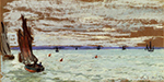 Claude Monet Open Sea, 1866 oil painting reproduction