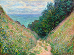 Claude Monet Path at La Cavee, Pourville, 1882 oil painting reproduction