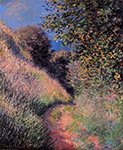 Claude Monet Path at Pourville, 1882 oil painting reproduction