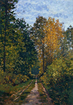 Claude Monet Path in the Forest, 1865 oil painting reproduction