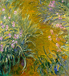 Claude Monet Path through the Irises 01, 1914-17 oil painting reproduction