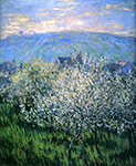 Claude Monet Plums Blossom, 1879 oil painting reproduction