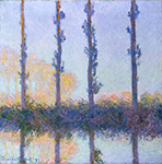 Claude Monet Poplars (Four Trees), 1891 oil painting reproduction