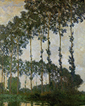Claude Monet Poplars near Giverny,1891 oil painting reproduction