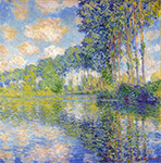 Claude Monet Poplars on the Epte, 1891 oil painting reproduction