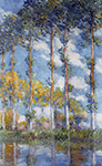 Claude Monet Poplars, 1891 oil painting reproduction