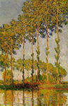 Claude Monet Poplars, Row in Autumn, 1891 oil painting reproduction