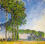 Claude Monet Poplars, View from the Marsh, 1891-92 oil painting reproduction