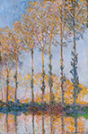 Claude Monet Poplars, White and Yellow Effect, 1891 oil painting reproduction