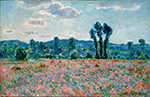 Claude Monet Poppy Field in Giverny 03, 1890 oil painting reproduction