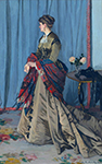 Claude Monet Portrait of Madame Gaudibert, 1868 oil painting reproduction