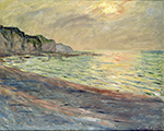 Claude Monet Pourville, Sunset, 1882 oil painting reproduction