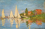 Claude Monet Regatta at Argenteuil, 1872 oil painting reproduction