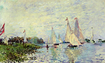 Claude Monet Regatta at Argenteuil, 1874 oil painting reproduction