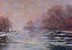 Claude Monet River Thawing near Vetheuil, 1880 oil painting reproduction