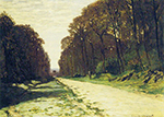 Claude Monet Road in a Forest Fontainebleau, 1864 oil painting reproduction