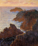 Claude Monet Rocks at Belle-Ile, Port-Domois, 1886 oil painting reproduction