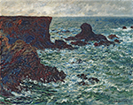 Claude Monet Rocks at Port-Coton, the Lion, 1886 oil painting reproduction