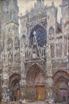 Claude Monet Rouen Cathedral, Grey Weather, 1894 oil painting reproduction
