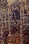 Claude Monet 598 Rouen Cathedral, the Portal, Grey Weather, 1892 oil painting reproduction