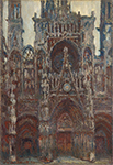 Claude Monet Rouen Cathedral, The Portal, Harmony in Brown, 1894 oil painting reproduction