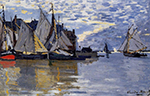 Claude Monet Sailboats, 1864-66 oil painting reproduction