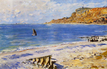 Claude Monet Sailing At Sainte Adresse, 1873 oil painting reproduction