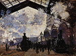 Claude Monet Saint-Lazare Station, Exterior View, 1877 oil painting reproduction