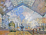 Claude Monet Saint-Lazare Station, Exterior View, 1877 1 oil painting reproduction