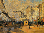 Claude Monet Saint-Lazare Station, Sunlight Effect, 1877 oil painting reproduction
