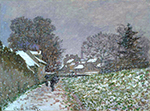 Claude Monet Snow at Argenteuil 02, 1874 oil painting reproduction