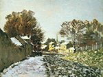 Claude Monet Snow at Argenteuil, 1874 oil painting reproduction