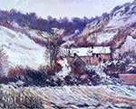 Claude Monet Snow Effect at Falaise, 1886 oil painting reproduction