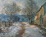 Claude Monet Snow Effect at Limetz, 1885-86 oil painting reproduction