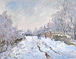 Claude Monet Snow Scene at Argenteuil, 1875 oil painting reproduction