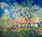 Claude Monet Springtime at Giverny, 1886 oil painting reproduction