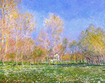 Claude Monet Springtime in Giverny, 1890 oil painting reproduction