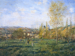 Claude Monet Springtime in Vetheuil, 1880 oil painting reproduction