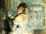Berthe Morisot Young woman with her toilet oil painting reproduction