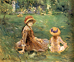Berthe Morisot In the Gardens of Maurecourt oil painting reproduction