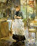 Berthe Morisot Dans la Salle a manger oil painting reproduction