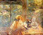 Berthe Morisot In the Veranda oil painting reproduction
