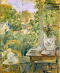 Berthe Morisot The Headstock in the Veranda oil painting reproduction