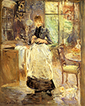Berthe Morisot In the dining room oil painting reproduction