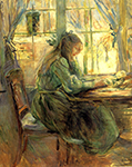 Berthe Morisot Ecrivant a la Fenetre oil painting reproduction