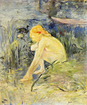 Berthe Morisot Bather - 1891  oil painting reproduction