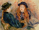 Berthe Morisot Conversation - 1891 oil painting reproduction